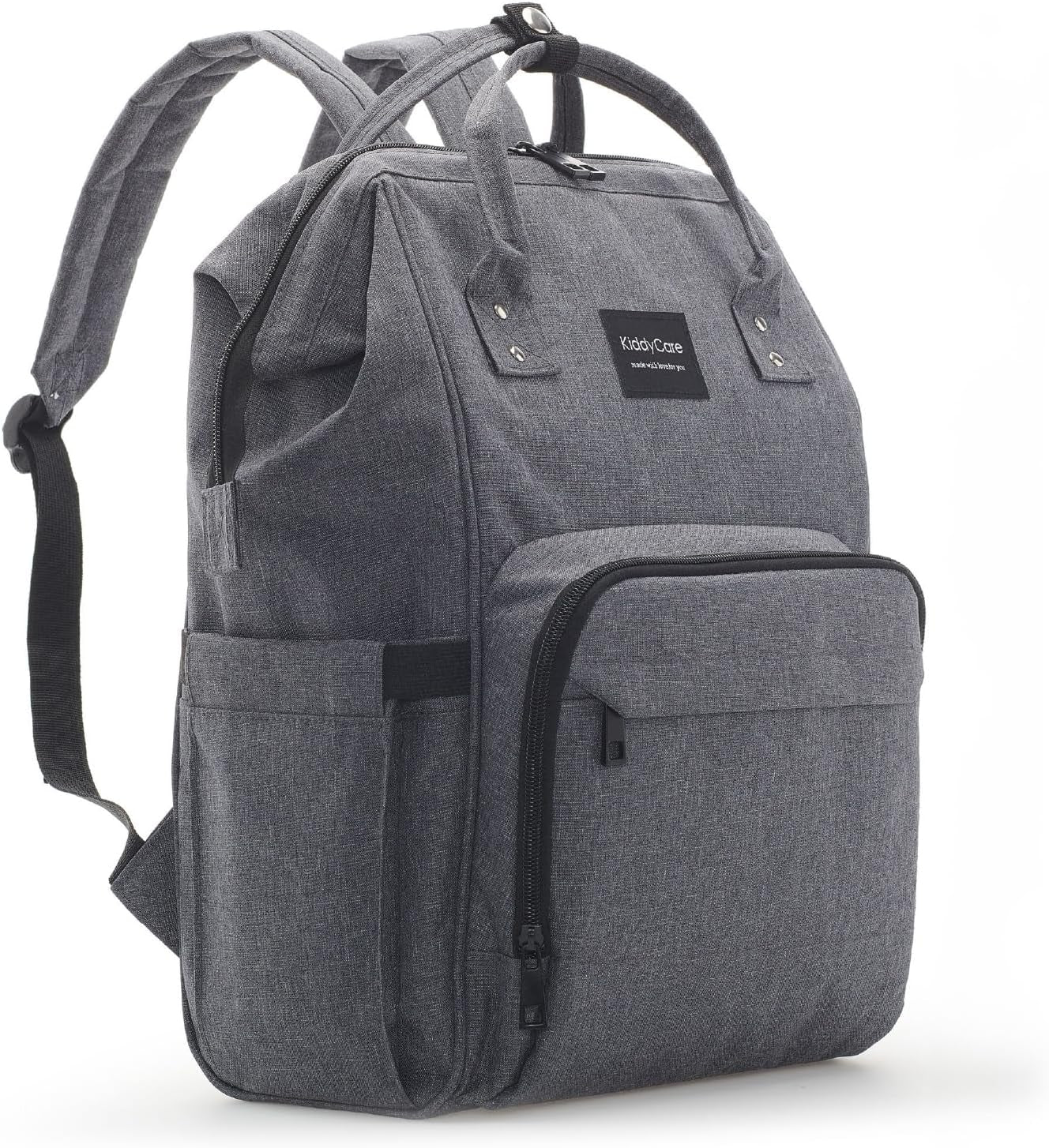 Diaper Bag Backpack | Baby Diaper Bags with Changing Station for Mom | Multifunction Travel Back Pack Maternity Baby Bags Waterproof Tote Bag Spacious, Unisex Stylish | Gray