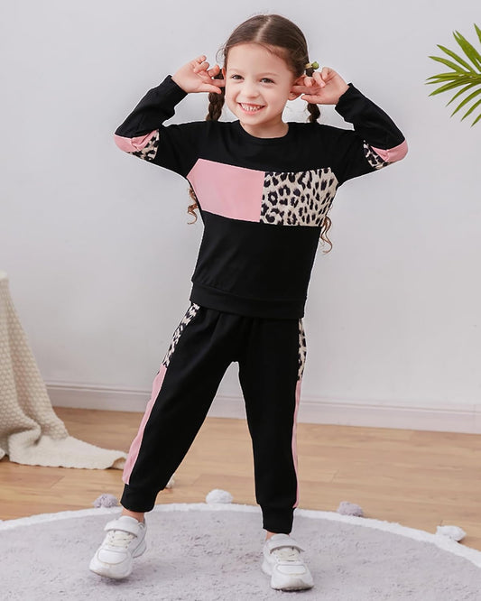 2Pcs Autumn Long Sleeve Clothes Outfits Toddler Girl 12M-7Y