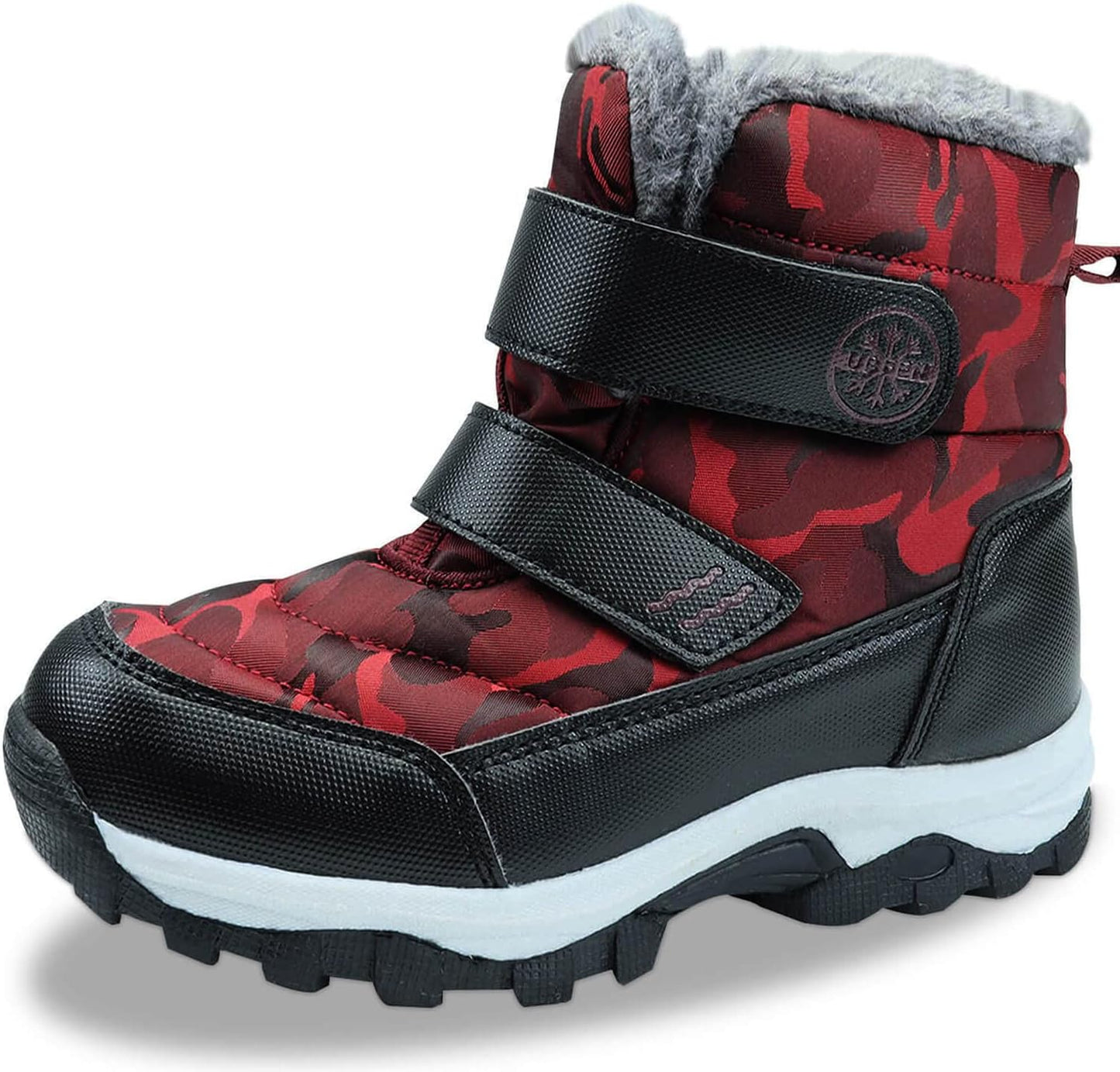 Kids Snow Boots Boys Winter Warm Waterproof Outdoor Slip Resistant Cold Weather Shoes (Toddler/Little Kid/Big Kid)