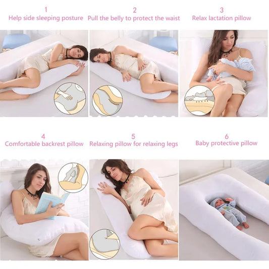 Pregnancy Pillow 130*70cm Sleeping Waist Pillow