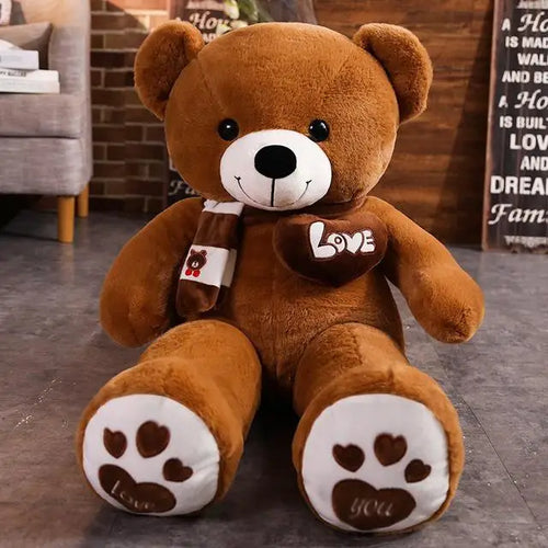 High Quality 4 Colors With Scarf Stuffed Animals Bear Plush