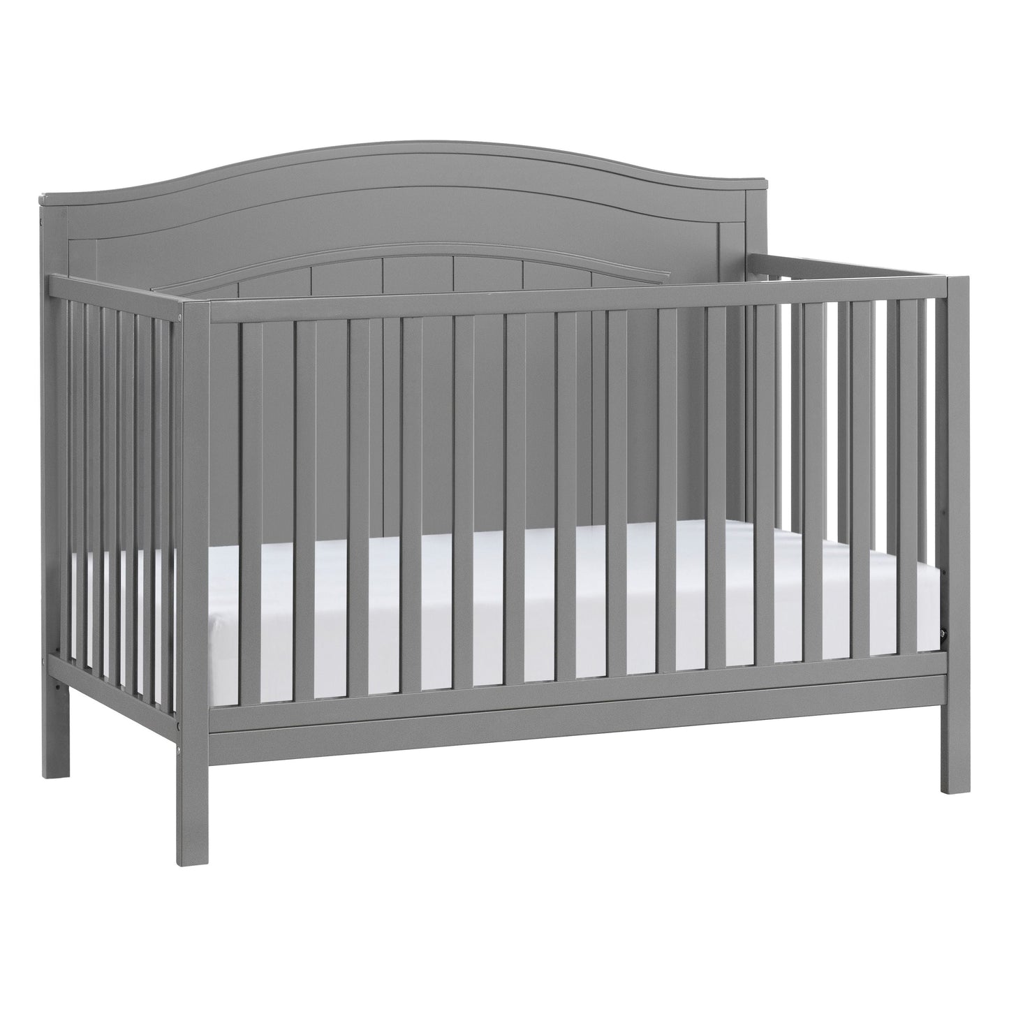 North Bay 4-In-1 Convertible Crib, Snow White, GREENGUARD Gold Certified, Wooden Crib