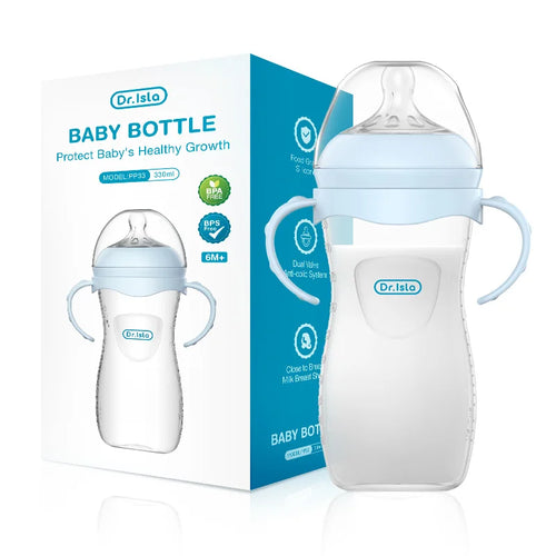 150/240/330ML Baby PP Bottle Newborn Bottle with Handle Milk