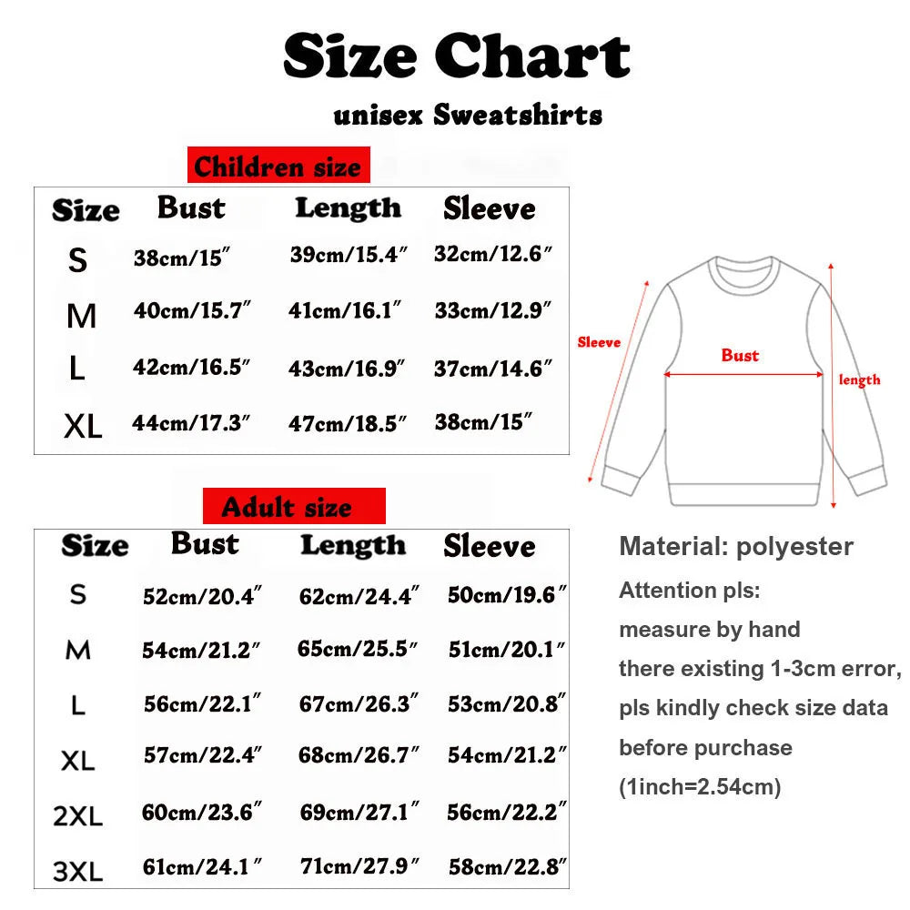 Mama Mini Print Heart Family Matching Outfits Mom Kids Sweatshirt