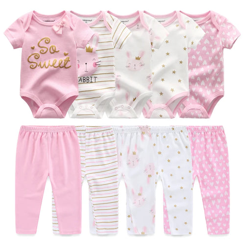 10 Pcs/Lot Four Seasons Fashion Unisex Baby Boy Girl