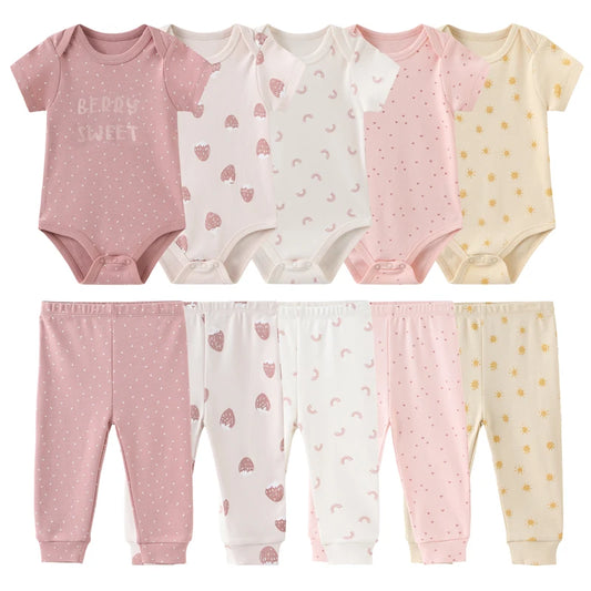 10 Pcs/Lot Four Seasons Fashion Unisex Baby Boy Girl