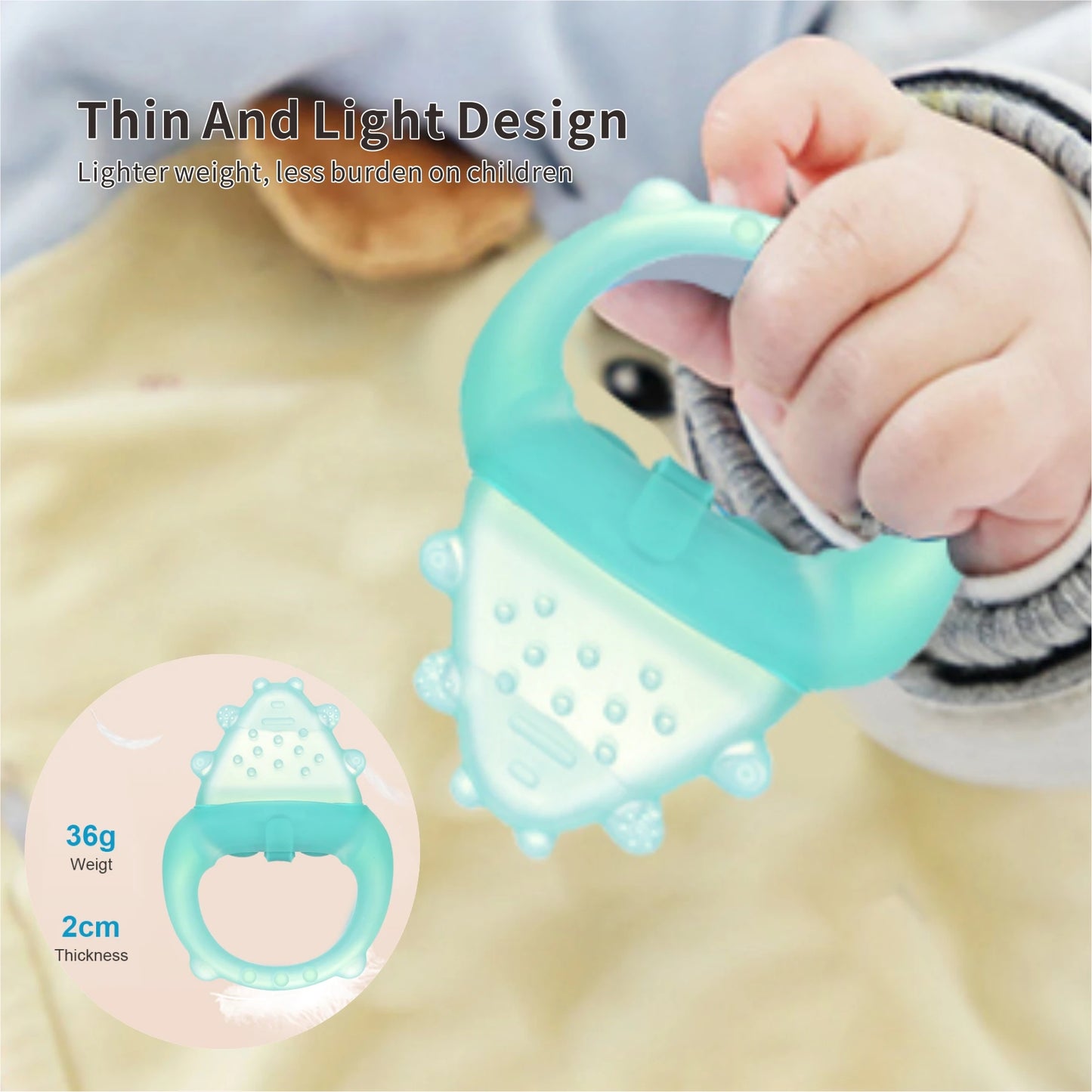 Freezable Baby Silicone Teething Toys – Cooling Relief for Babies 0-12