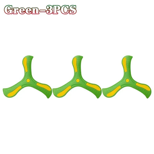 Children Soft Boomerang Toy Three-leaf Cross Outdoor Flying Disc Games