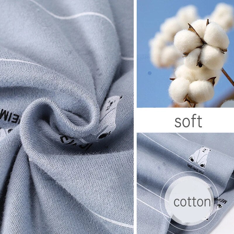 Children Sets 100% Cotton Kids Pajamas Girls Shirt Suit