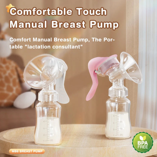 Nipple Manual Suction Milk Pump for Mom