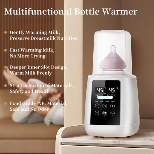 Electric Multifunctional Milk Bottle Warmer 200W One-Click Operation