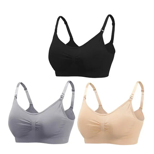 3PC/lot Breastfeeding Maternity Nursing Cotton Bras