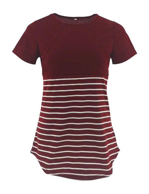 Maternity Medium Sleeve Breastfeeding Blouse