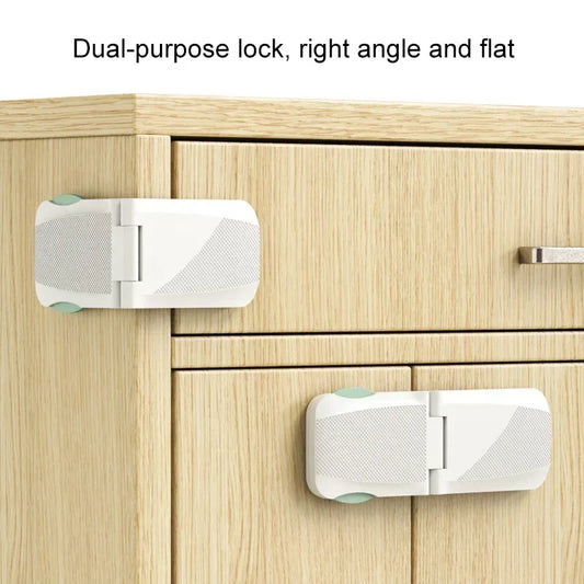 Multi-Function Plastic Buckle Cabinet Door Locks Kids Protector