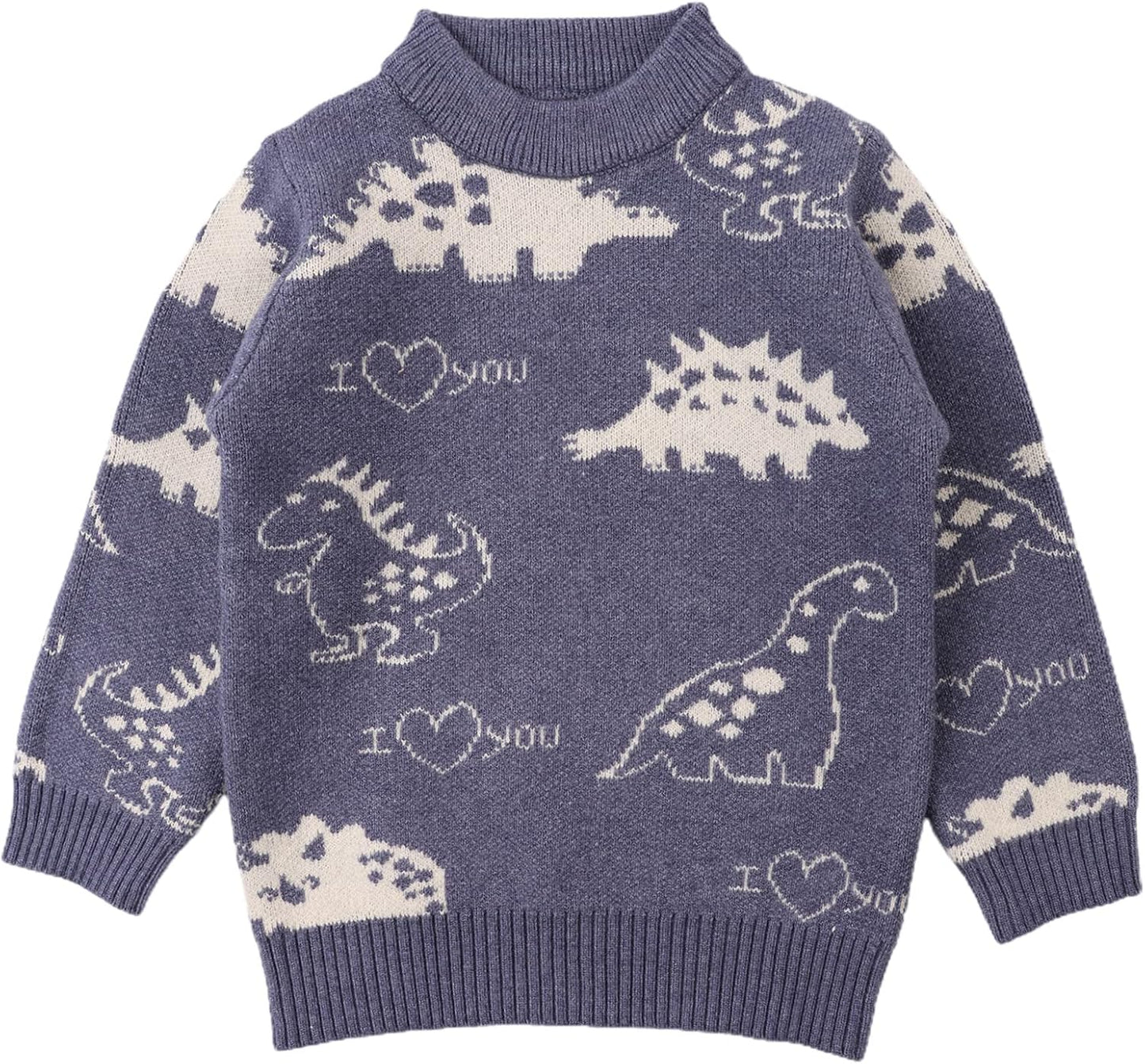 Long Sleeve Crewneck Striped Cotton Pullover Sweatshirt 1-5T