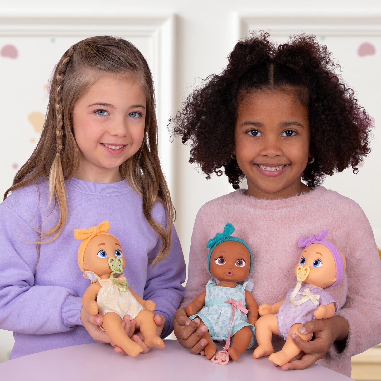 Mini Jessie Realistic Doll, Soft Skin, Lilac Outfit, 9-Inch Tall,18M+