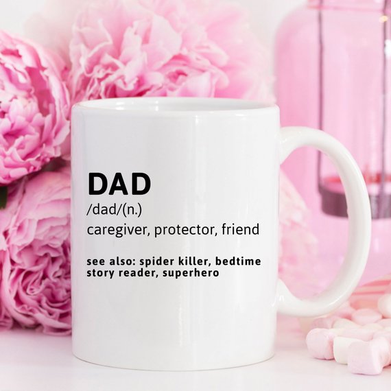 DAD (n.) caregiver, protector, friend Funny Mug