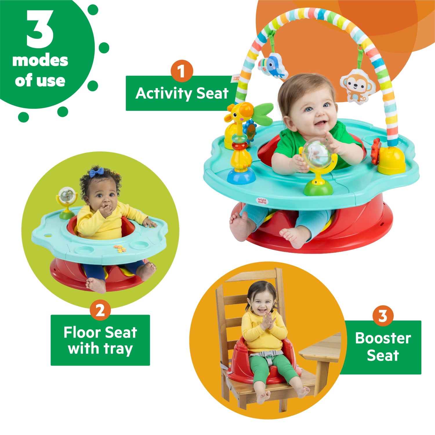  3-In-1 Super Seat, Playful Paradise, Unisex, Infant
