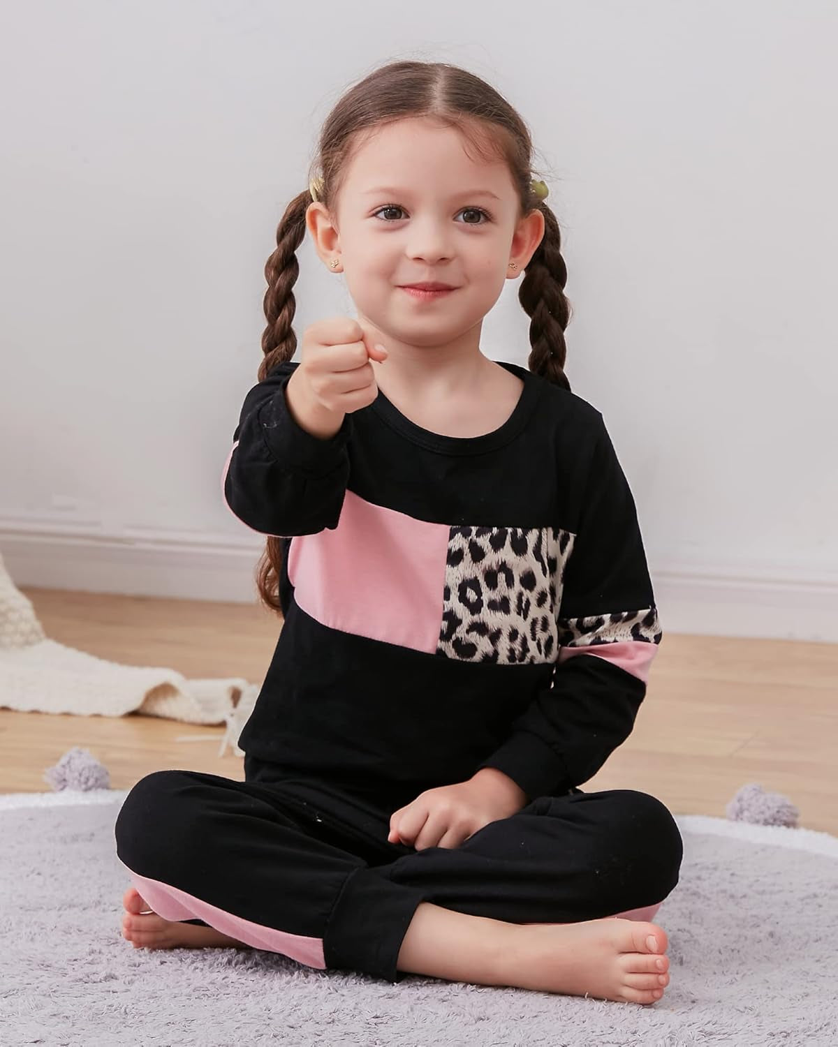 2Pcs Autumn Long Sleeve Clothes Outfits Toddler Girl 12M-7Y