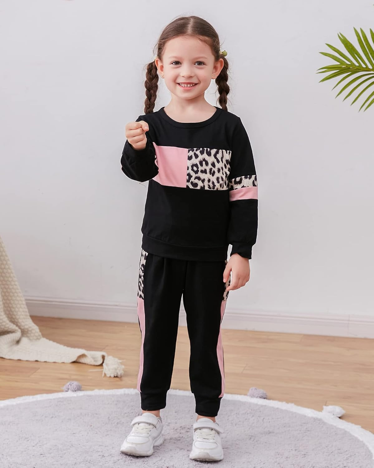 2Pcs Autumn Long Sleeve Clothes Outfits Toddler Girl 12M-7Y