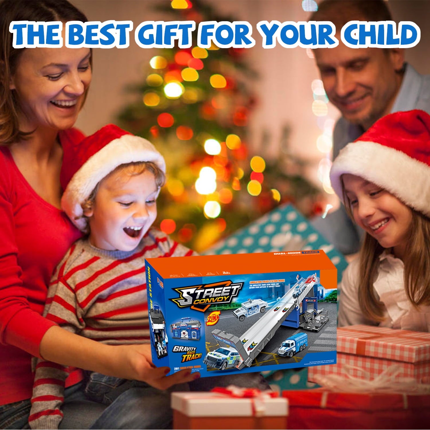 Toddler Toys for 3-7 Years Old Boys, Police Cars Toy Set for Kids