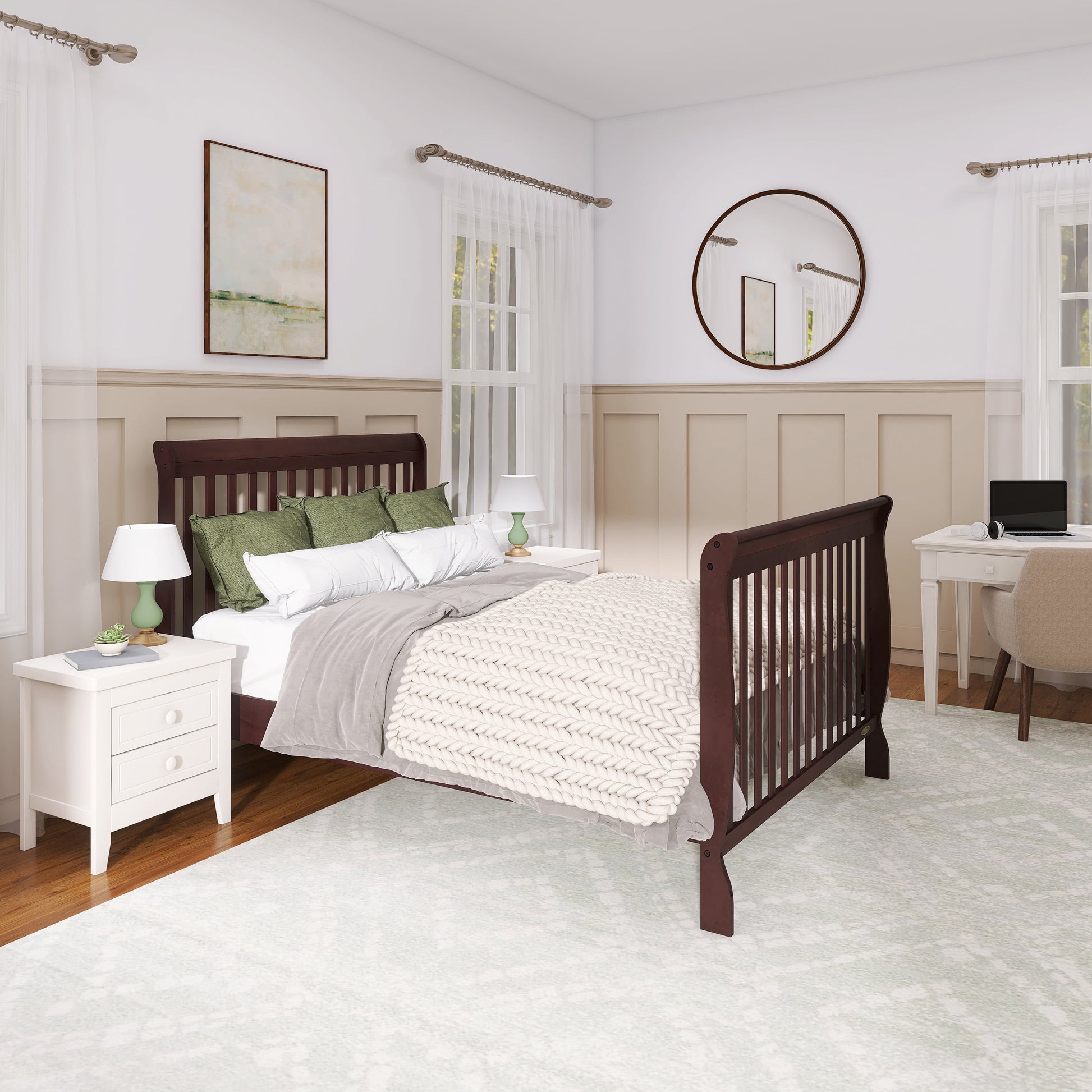 Ashton 5-In-1 Convertible Crib, Mattress Sold Separately, Greenguard Gold and JPMA Certified