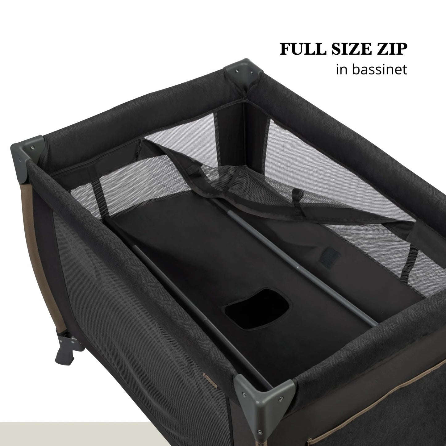 Play Yard with Full Size Rocking Bassinet, Castle Point