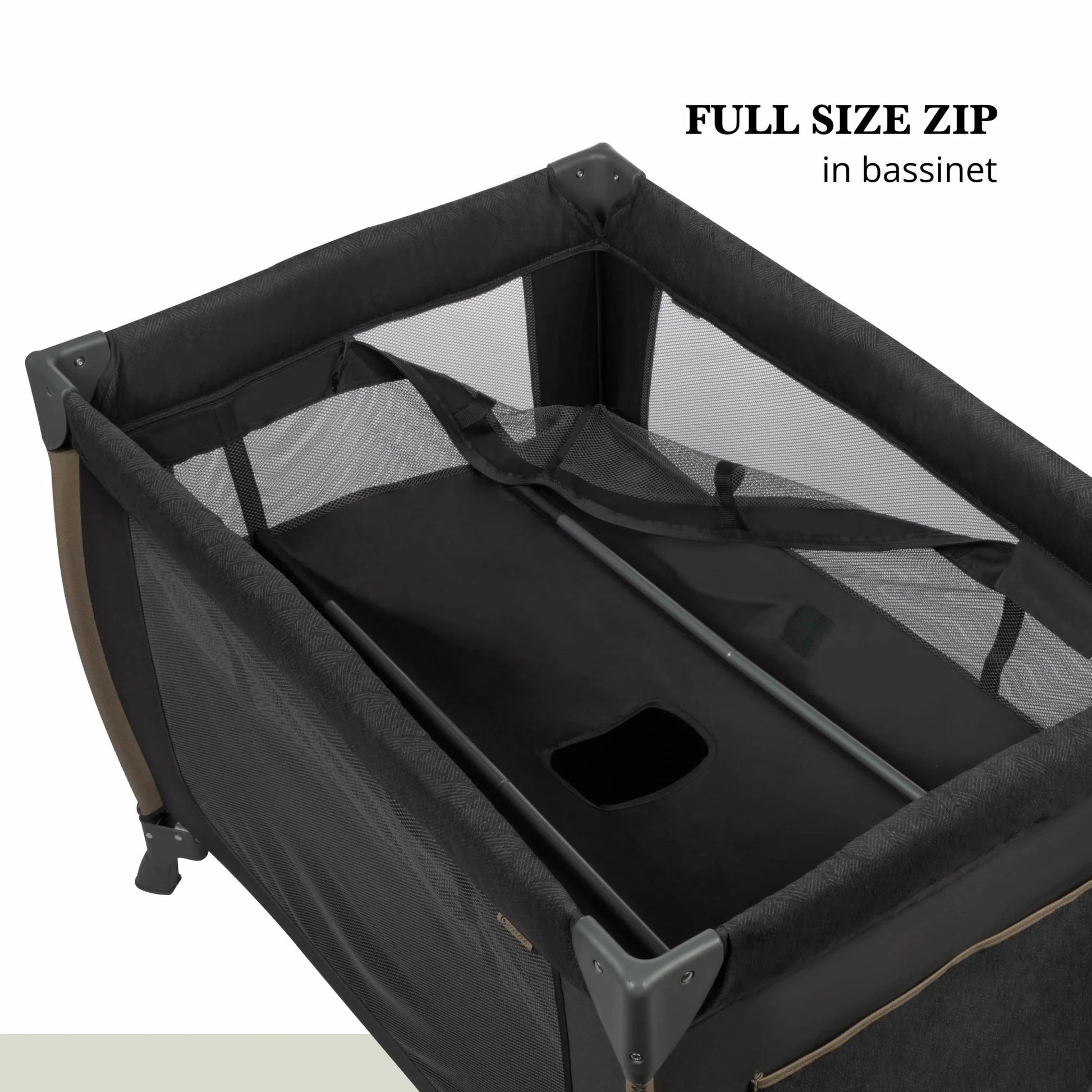 Play Yard with Full Size Rocking Bassinet, Castle Point