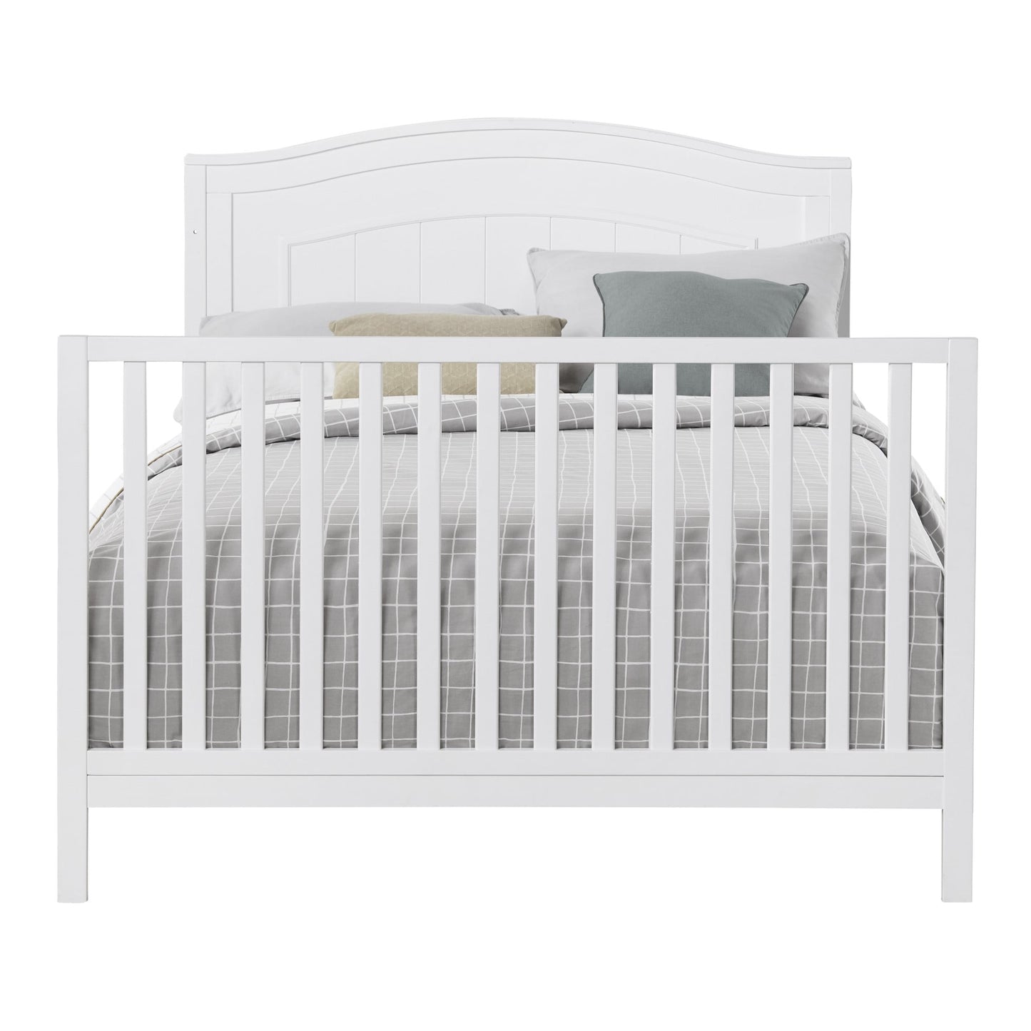 North Bay 4-In-1 Convertible Crib, Snow White, GREENGUARD Gold Certified, Wooden Crib