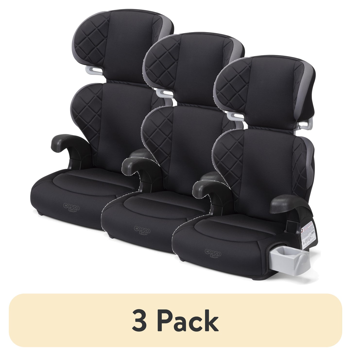  Toddler Trend Belt-Positioning Booster Car Seat, Unisex Single or 3 Pack