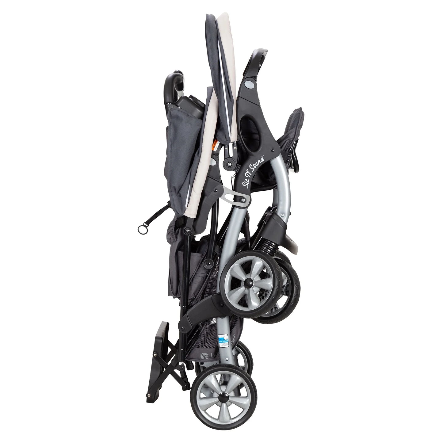 Sit N Stand Travel Double Baby Stroller and Car Seat Combo