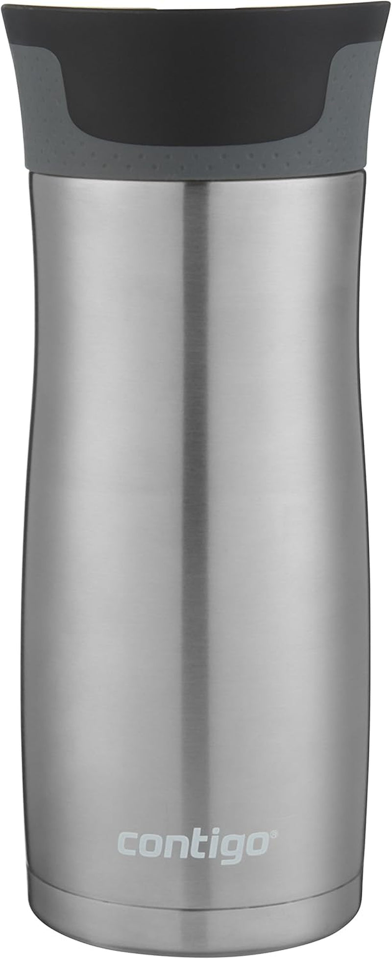 Loop Vacuum-Insulated Grapevine & Stainless Steel Travel Mugs with Easy-Clean Lid