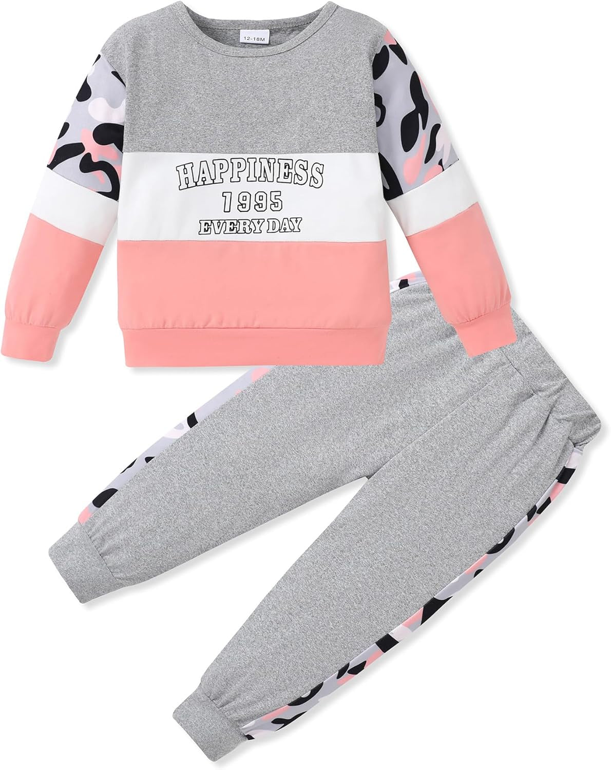 2Pcs Autumn Long Sleeve Clothes Outfits Toddler Girl 12M-7Y