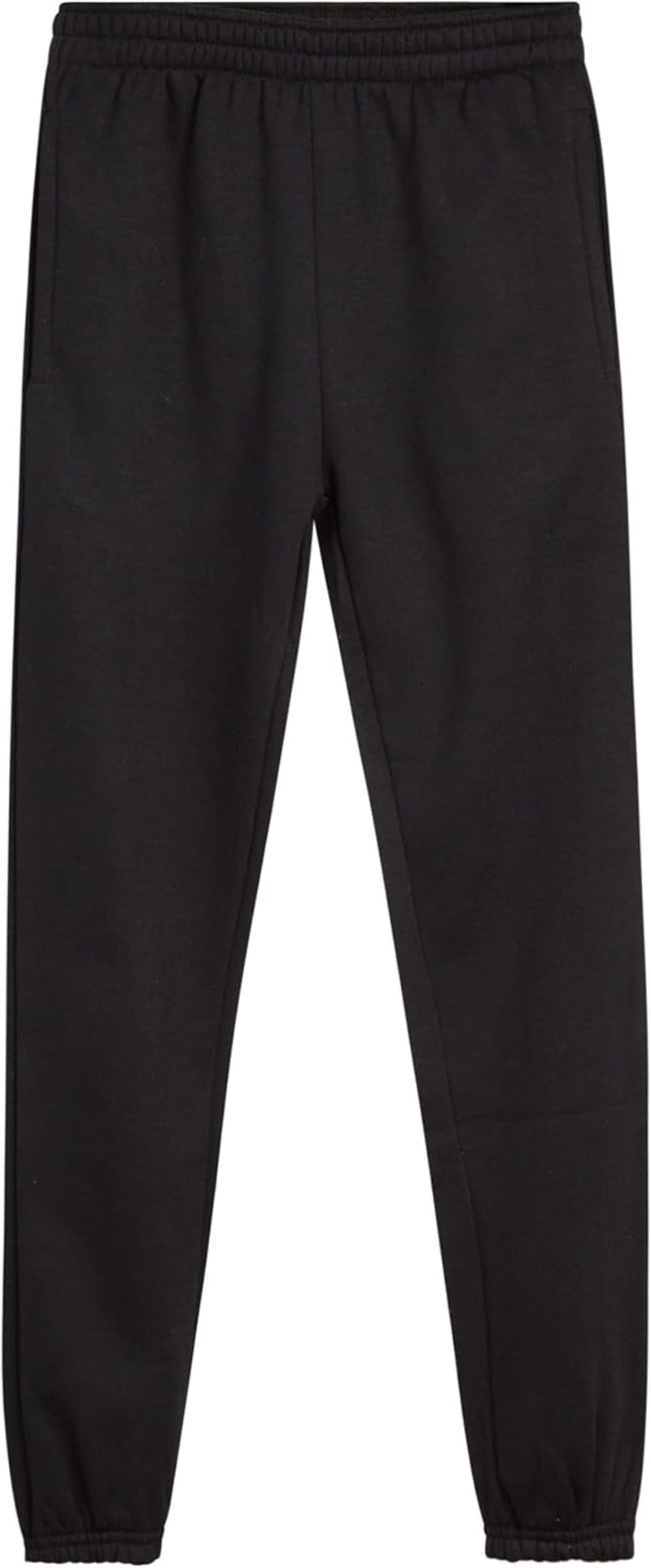 Girls Sweatpants - 4 Pack Basic Solid Active Soft Fleece Pull on Girls Joggers with Pockets (Sizes: 5-16)