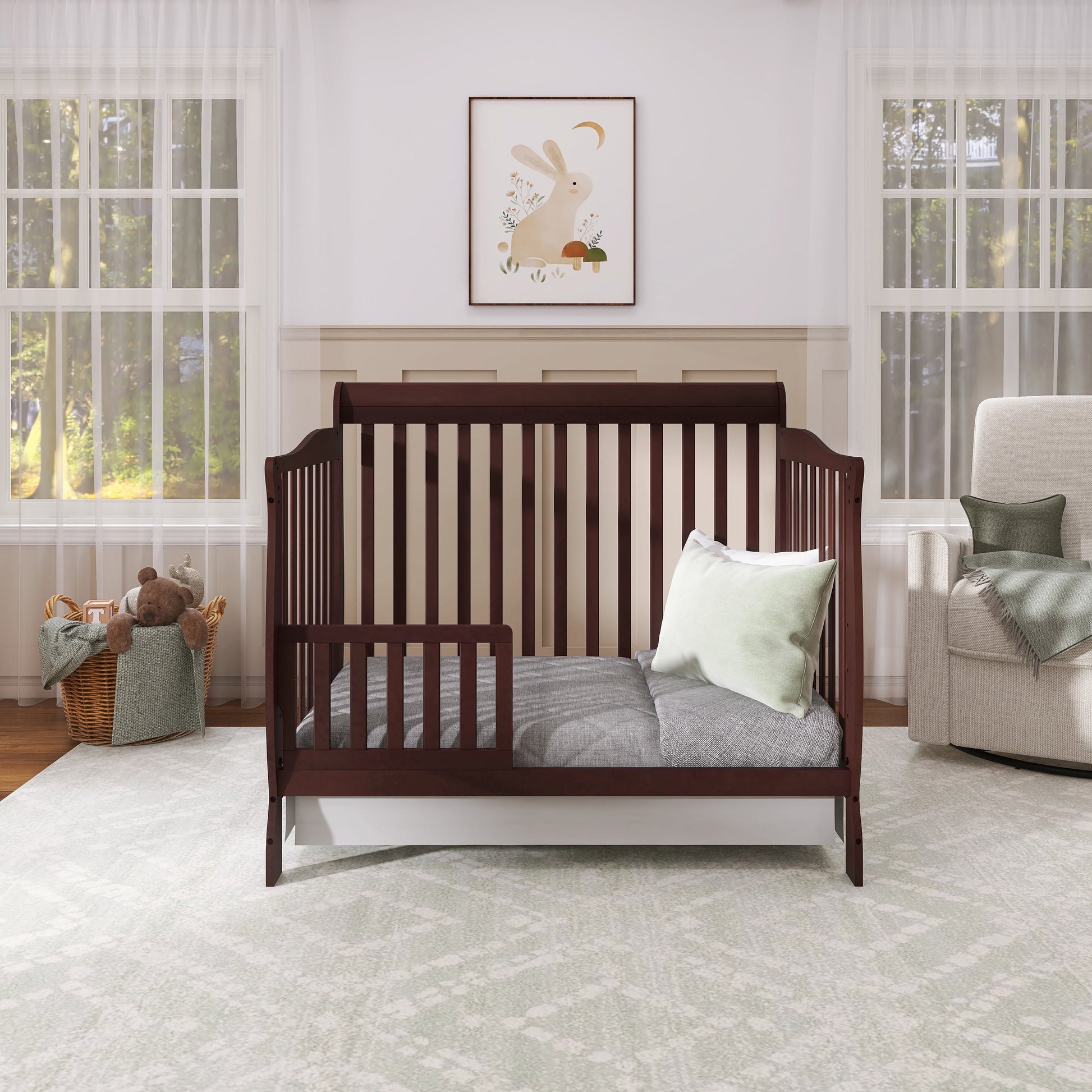 Ashton 5-In-1 Convertible Crib, Mattress Sold Separately, Greenguard Gold and JPMA Certified