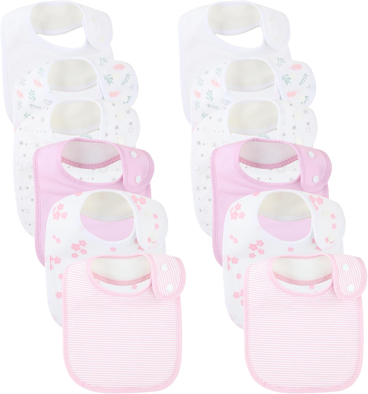 Baby Bibs Soft and Absorbent Organic Cotton Bandana Drool Bibs Set for Boys Girls Newborn 0-36 Months