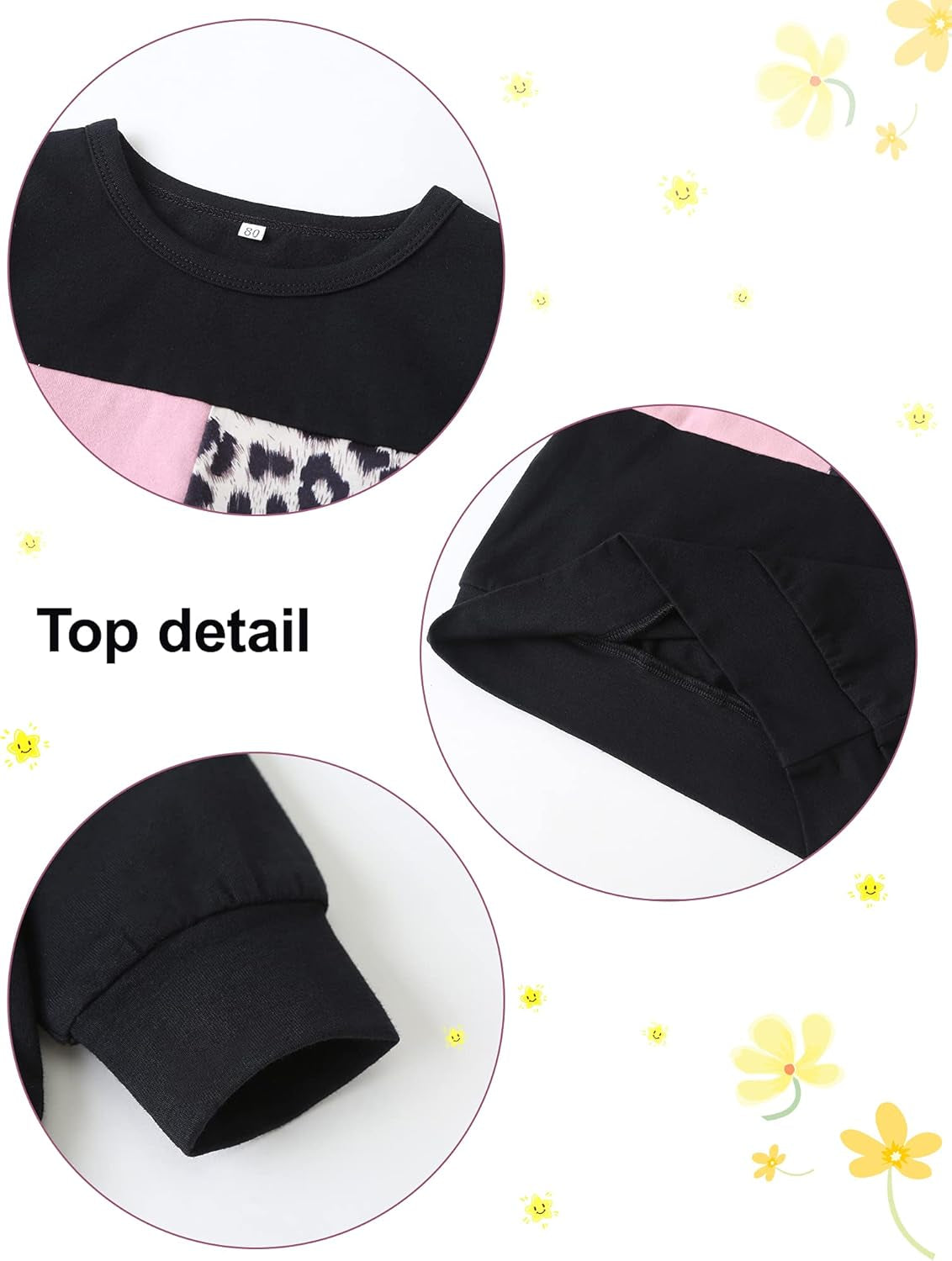 2Pcs Autumn Long Sleeve Clothes Outfits Toddler Girl 12M-7Y