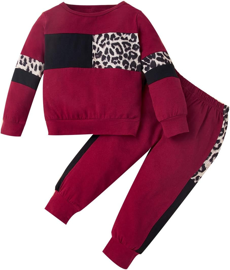 2Pcs Autumn Long Sleeve Clothes Outfits Toddler Girl 12M-7Y