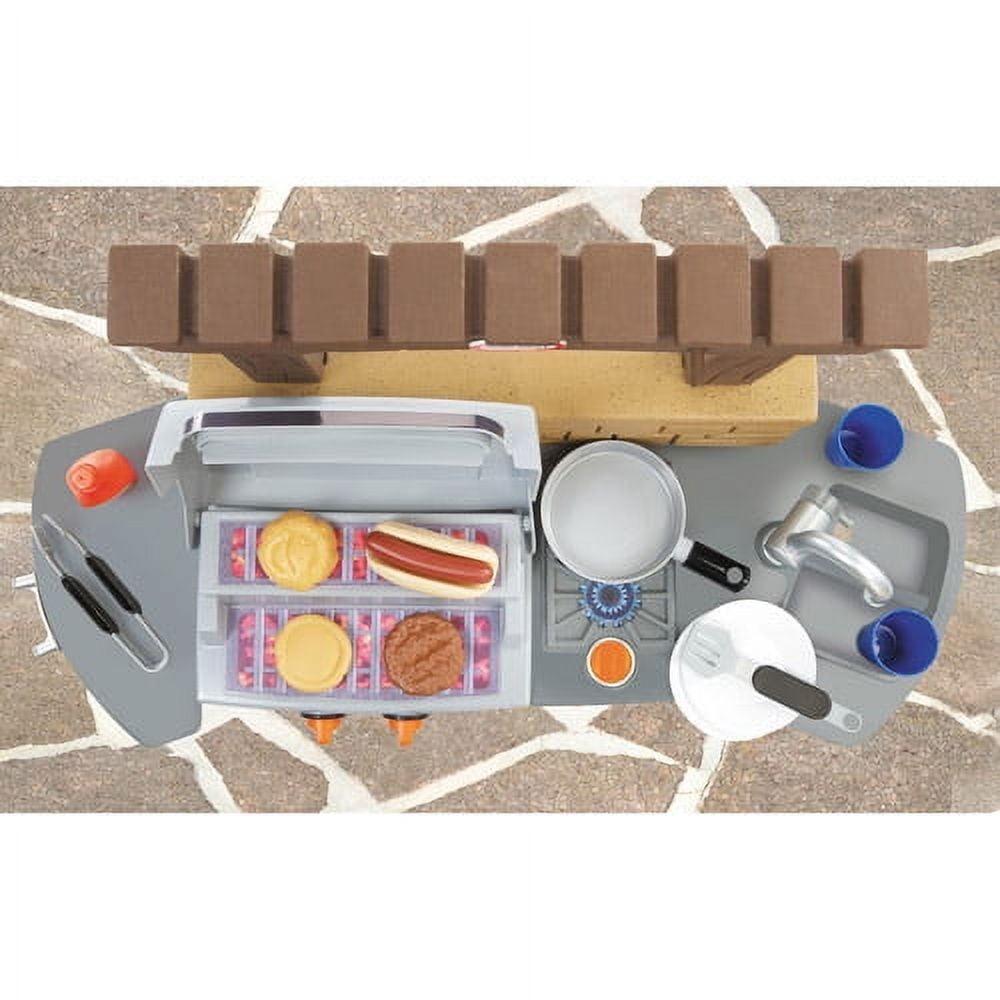 Cook 'N Play 12-Piece BBQ Playset with Oven, Tan, for Ages 3 to 5 Years
