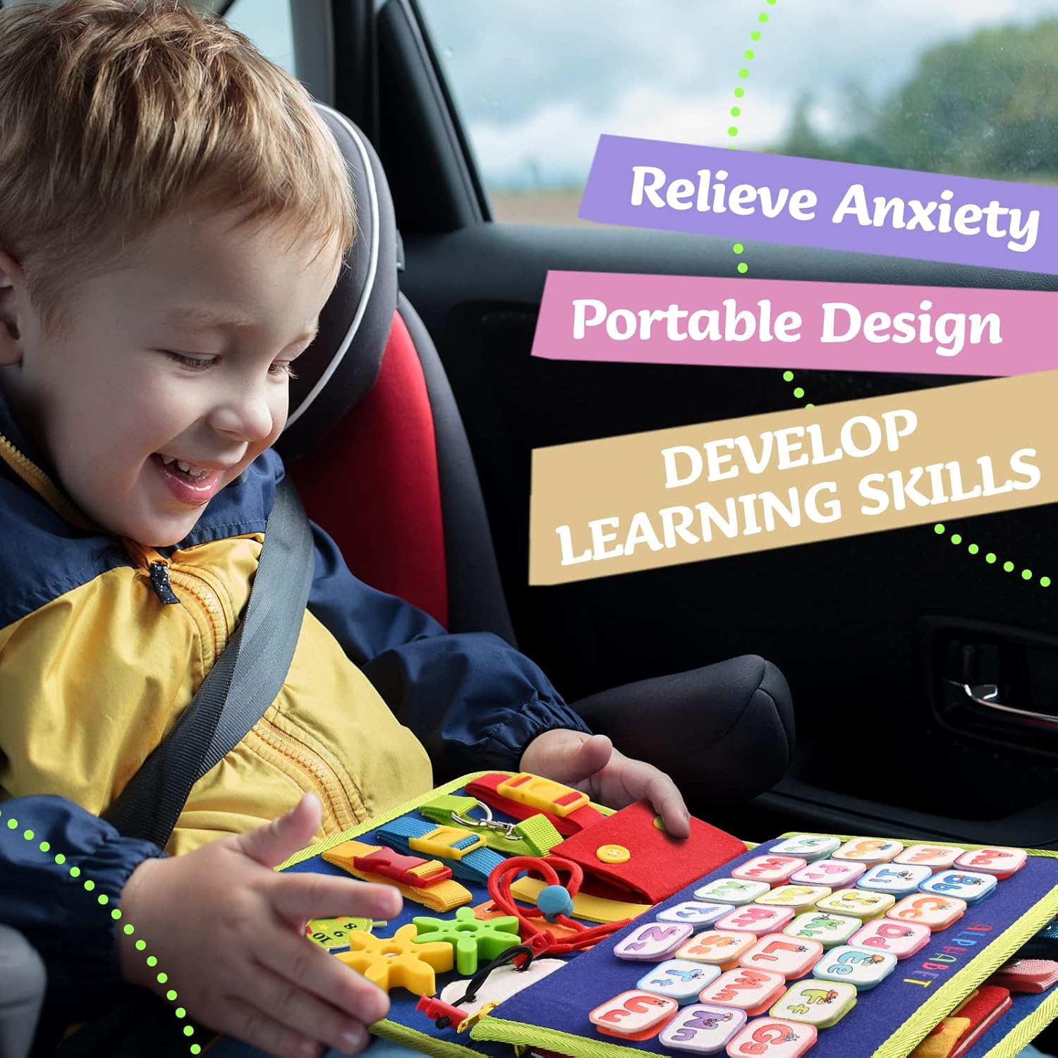 3-5 Year Old Toddler Learning Toy | Fine Motor Skills Development | Montessori Sensory Playset 