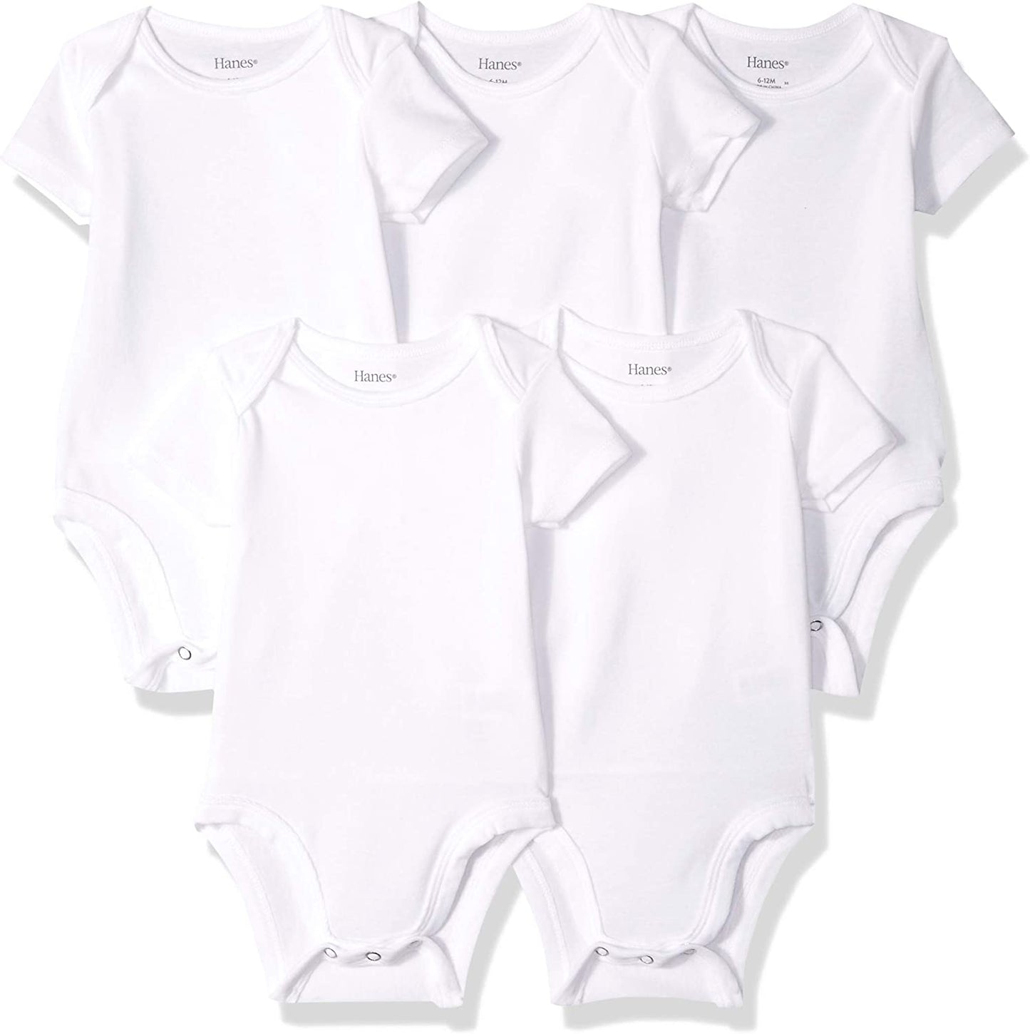 Baby Bodysuits, Ultimate Flexy Short Sleeve for Boys & Girls, 5-Pack