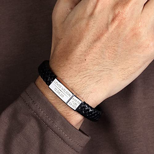 Perfect Personalized Dads Cuff Bracelet