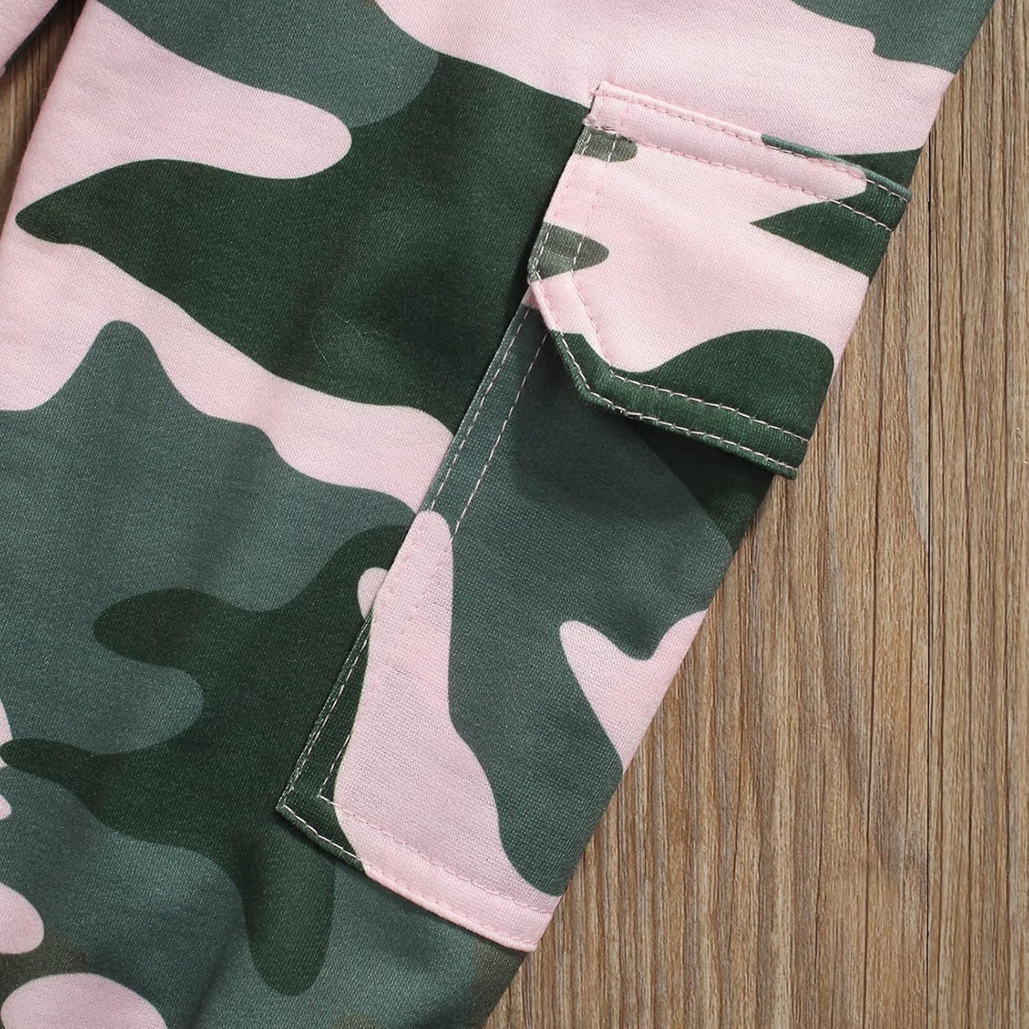 Girls Clothes 2T-6Y Sweatshirt & Camouflage Pants Set Kids Winter Sweatsuit