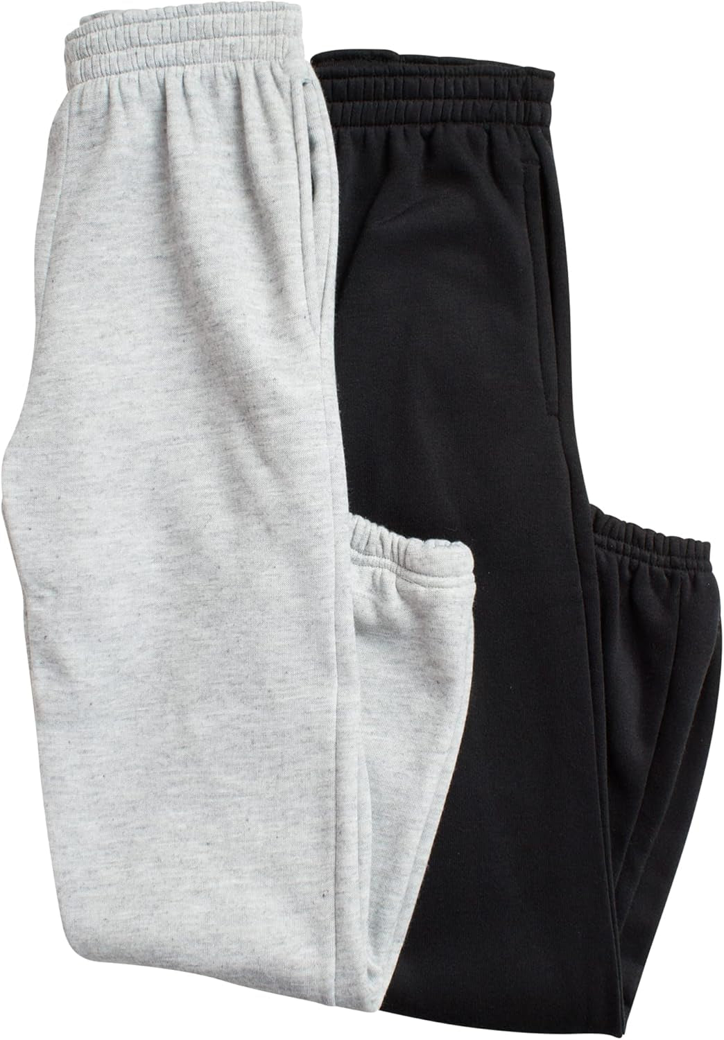 Girls Sweatpants - 4 Pack Basic Solid Active Soft Fleece Pull on Girls Joggers with Pockets (Sizes: 5-16)