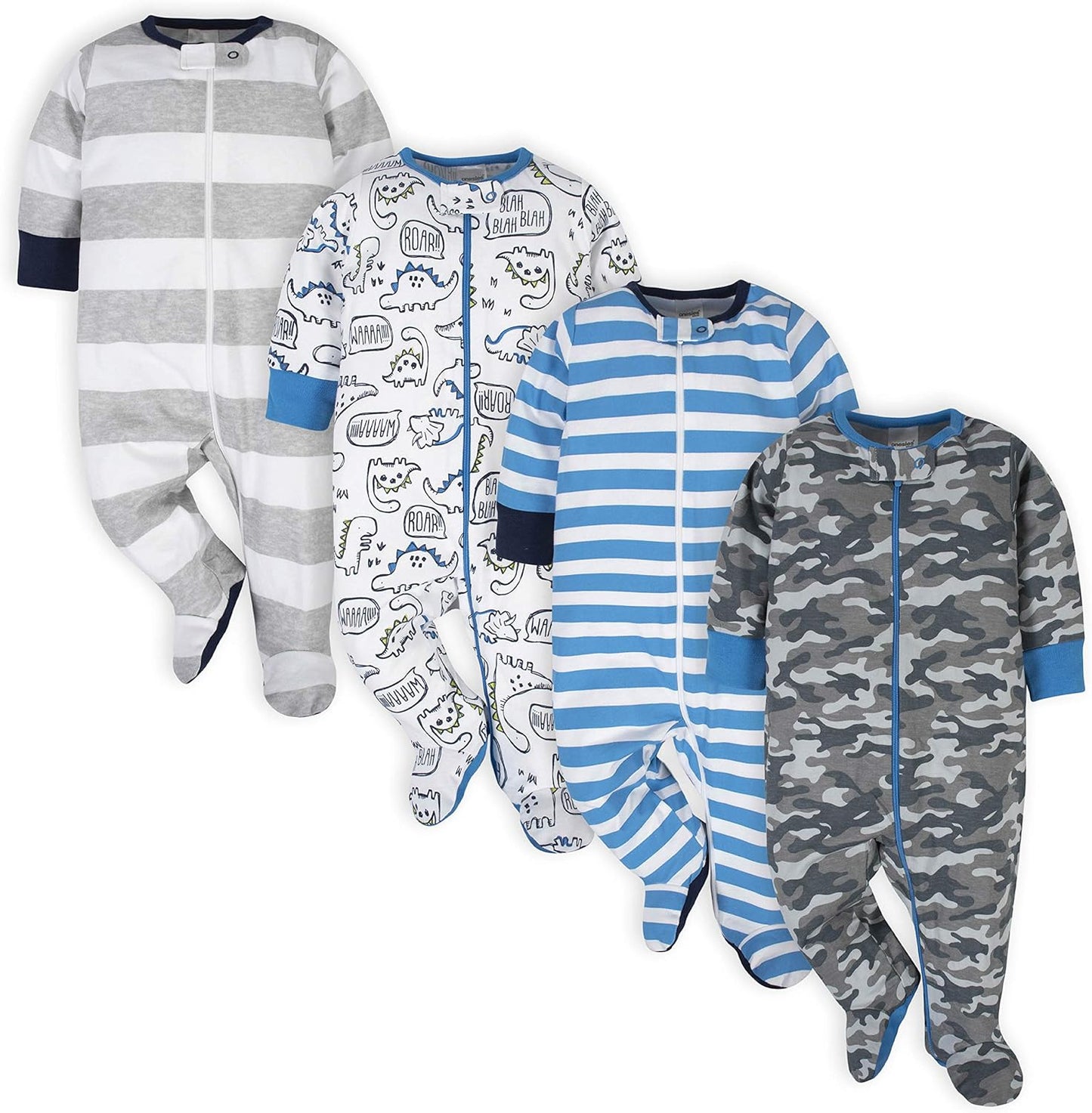 Baby-Boys 4-Pack Sleep 'N Play Footies
