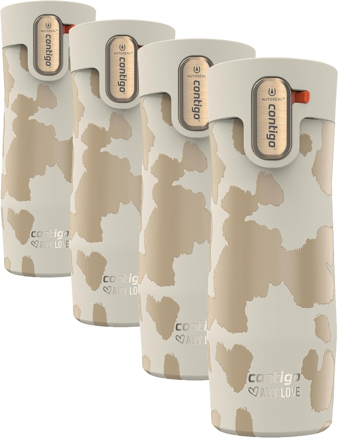 Loop Vacuum-Insulated Grapevine & Stainless Steel Travel Mugs with Easy-Clean Lid