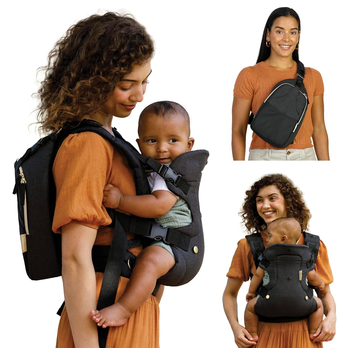 Convertible, Face-In and Face-Out, Front and Back Baby Carrier for Newborn to Toddler 8-32 Lbs