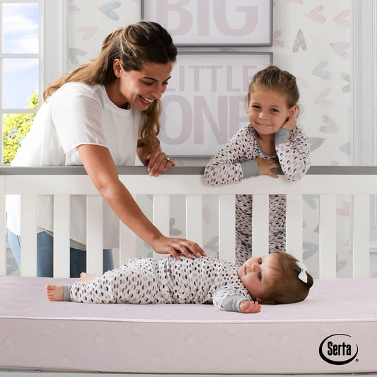 Sertapedic Bloom Toddler Mattress, Sustainably Sourced Fiber Core, GREENGUARD Gold Certified