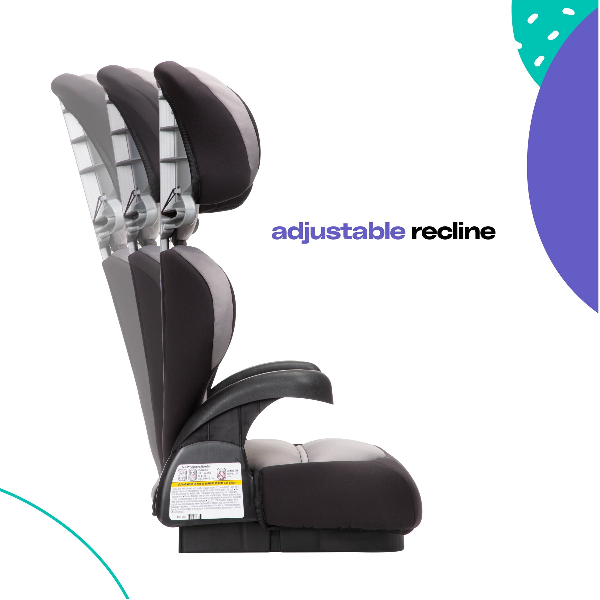  Toddler Trend Belt-Positioning Booster Car Seat, Unisex Single or 3 Pack