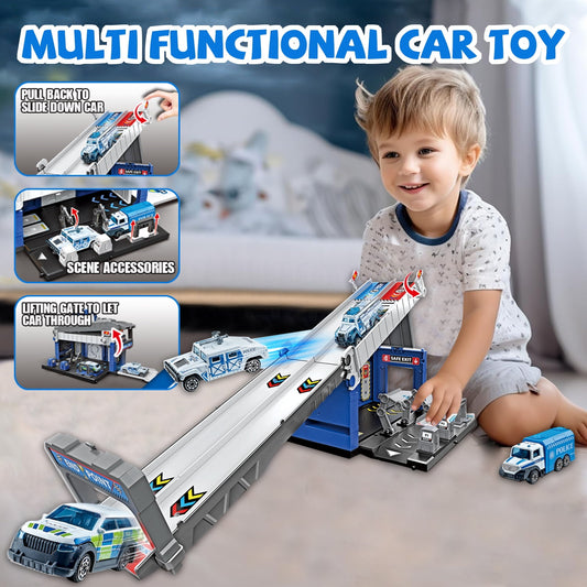 Toddler Toys for 3-7 Years Old Boys, Police Cars Toy Set for Kids
